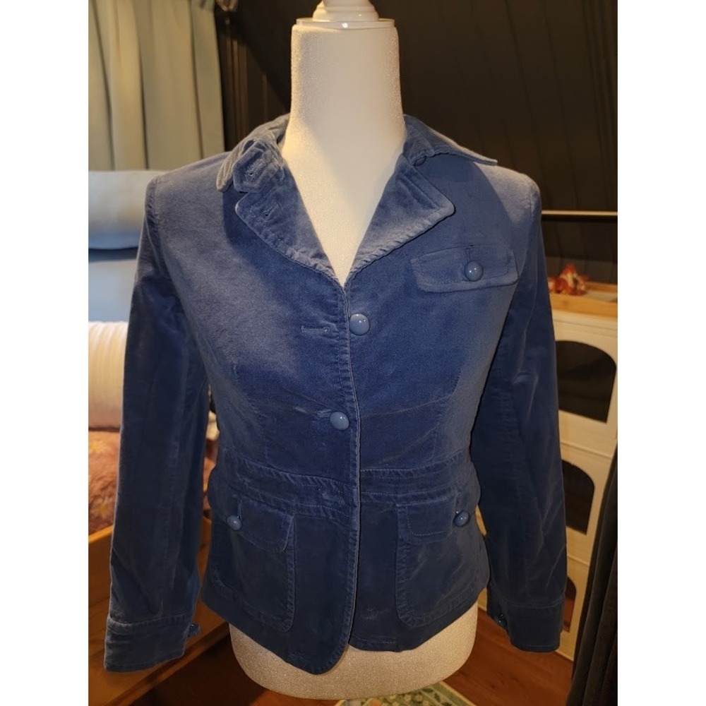 Women's VTG Velvet / Velour  TALBOTS Blazer - Size 2P